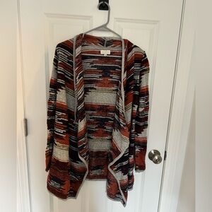 Lucky Brand Aztec open cardigan